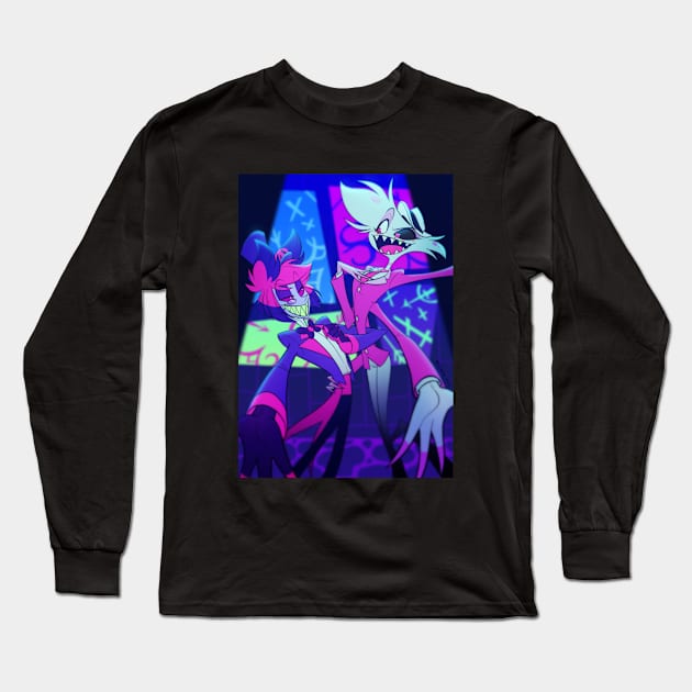 hazbin hotel alastor/angeldust Long Sleeve T-Shirt by quere